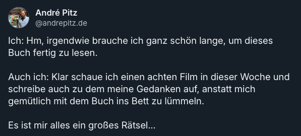 Mein Medienmenü – Woche 18/2024 & ein großes Rätsel