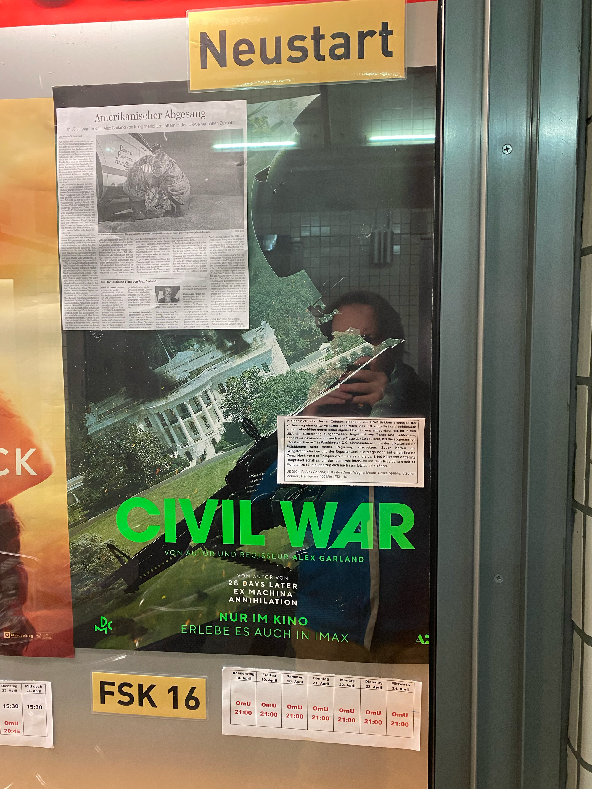 Kinotagebuch: Civil War (2024)