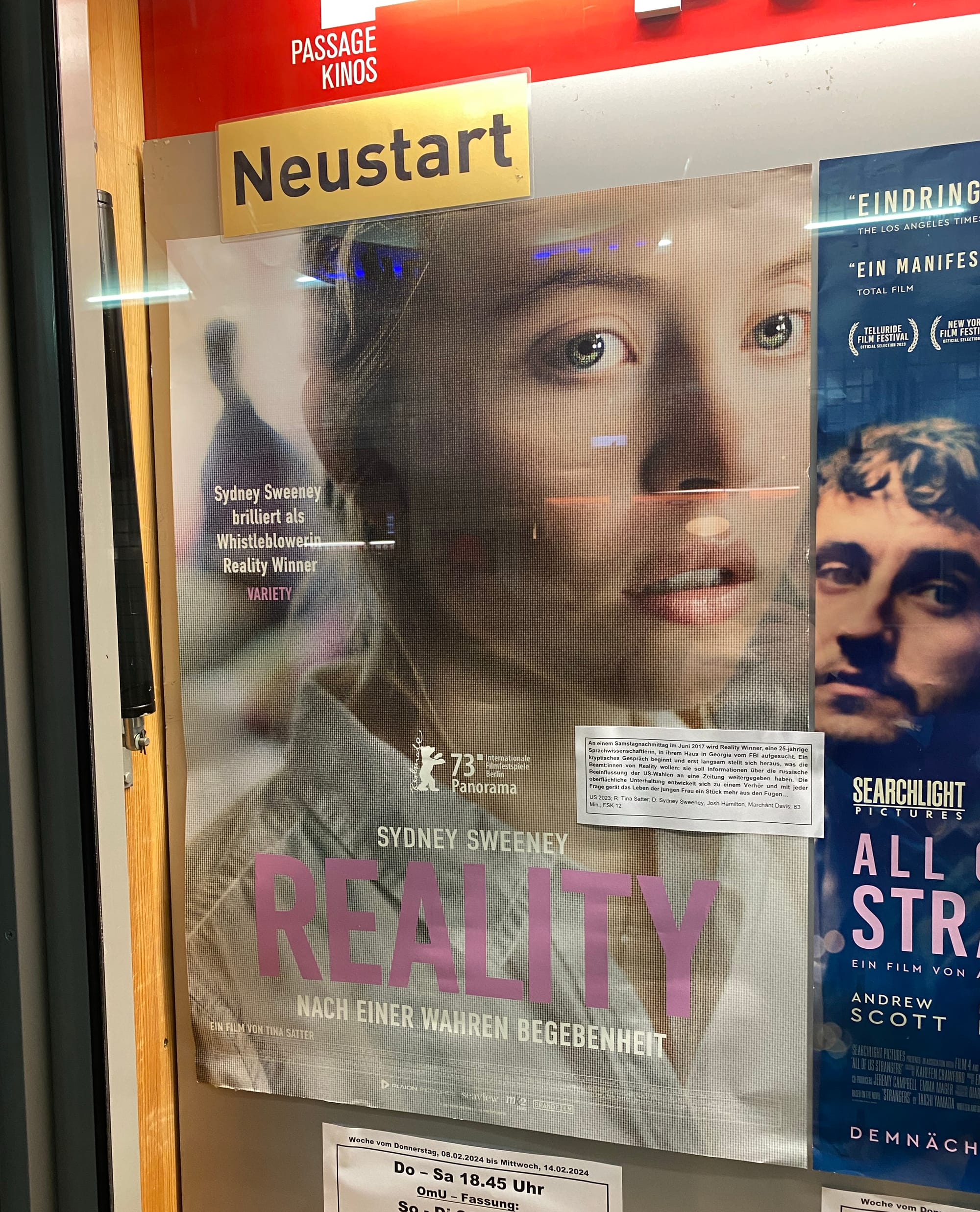 Kinotagebuch: Reality (2023)