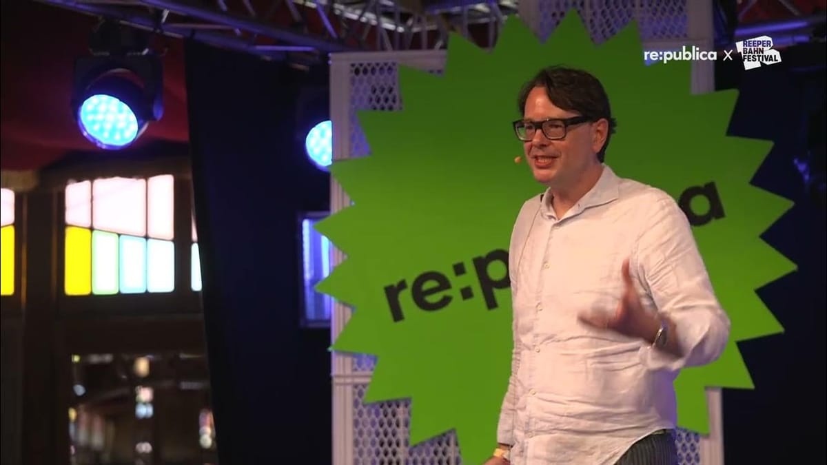 re:publica x Reeperbahn Festival 2023: Thomas Knüwer – Weil der Verlag sich ändern muss