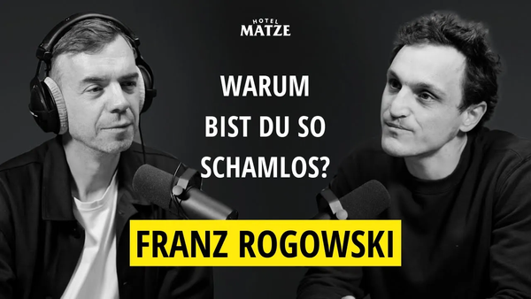 Franz Rogowski im Hotel Matze